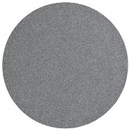 NORTHRUGS Kusový koberec Braided 105551 Light Grey kruh, 150 × 150 cm - Koberec