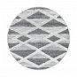 Ayyildiz Kusový koberec Pisa 4709 Grey kruh - Koberec