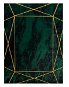 Dywany Łuszczów Kusový koberec Emerald 1022 green and gold 80 × 150 cm - Koberec