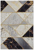Hanse Home Collection Kusový koberec Flair 105610 Noble Black Grey Gold, 160 × 235 cm - Koberec