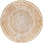 NORTHRUGS Kusový koberec Twin Supreme 105799 Ochre kruh, 140 × 140 cm - Koberec