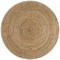 Flair Rugs Kusový koberec Capri Jute Natural/Blue kruh - Koberec