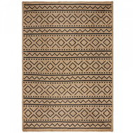 Flair Rugs Kusový koberec Printed Jute Luis Natural/Black 80 × 150 cm - Koberec