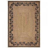 Flair Rugs Kusový koberec Printed Jute Maisie Natural/Black 120 × 170 cm - Koberec