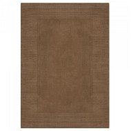 Flair Rugs Kusový ručně tkaný koberec Tuscany Textured Wool Border Brown 160 × 230 cm - Koberec