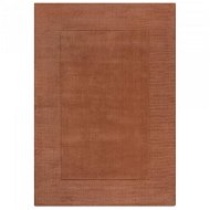 Flair Rugs Kusový ručně tkaný koberec Tuscany Textured Wool Border Orange 160 × 230 cm - Koberec