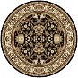 Alfa Carpets Kusový koberec Teheran T-117 brown kruh - Koberec