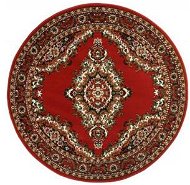 Alfa Carpets Kusový koberec Teheran T-102 red kruh 160 × 160 cm - Koberec