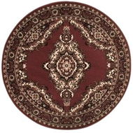 Alfa Carpets Kusový koberec Teheran T-102 brown kruh - Koberec