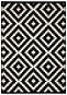 Alfa Carpets Kusový koberec Gloria new black/cream 80 × 150 cm - Koberec