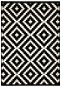 Alfa Carpets Kusový koberec Gloria new black / cream 120 × 170 cm - Koberec