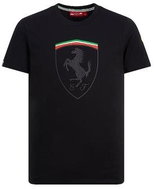Ferrari pánské tričko Mono shield černé - Tričko