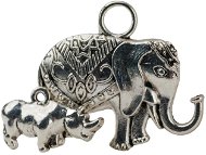 FENGSHUIHARMONY Pendants elephant and rhinoceros - Charm