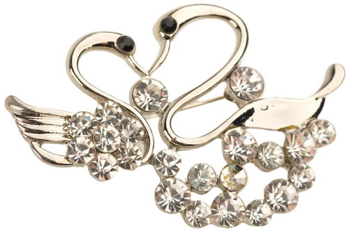 FENGSHUIHARMONY Swan brooch - Brooch - Main image