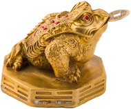 Fengshuiharmony Mosazná třínohá žába bagua - Decoration