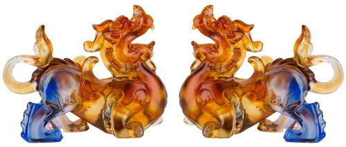 Fengshuiharmony A pair of glass Pi Yaov - Decoration - Main image