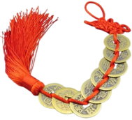 FENGSHUIHARMONY 8 coins with infinite lucky knot - Charm