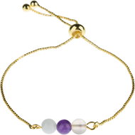 Feng Shui Harmony Gold plated bracelet with stones Pisces - Bracelet