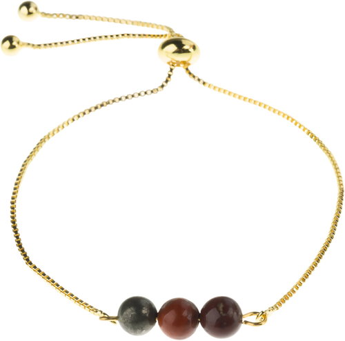 Feng Shui Harmony Gold plated bracelet with stones Aries - Bracelet - Main image