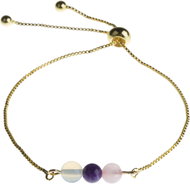 Feng Shui Harmony Gold plated bracelet with stones Libra - Bracelet