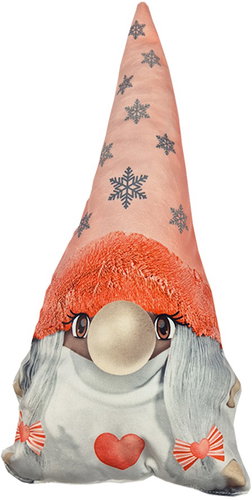 4sleep Decorative pillow Christmas elf Willy salmon - Pillow - Main image