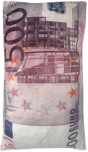 4sleep Decorative pillow banknote 500 Eur 30 × 50 cm - Pillow - Main image