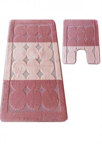 4sleep 2-piece set, MONTANA EDREMIT, pink - Bath Mat - Main image