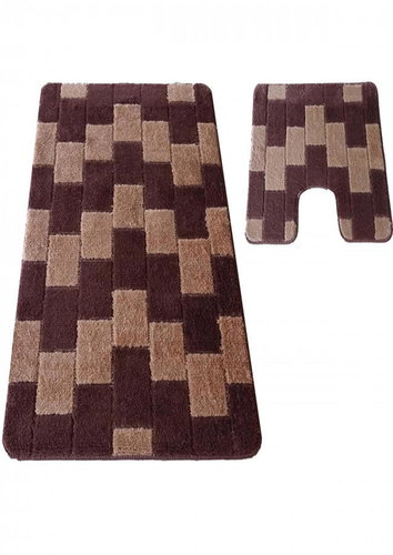4sleep 2-piece set, MONTANA BORNOVA, brown - Bath Mat - Main image