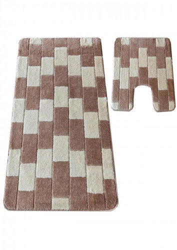 4sleep 2-piece set, MONTANA BORNOVA, beige - Bath Mat - Main image