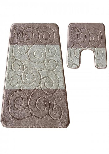 4sleep 2-piece set, MONTANA SILE, beige - Bath Mat - Main image