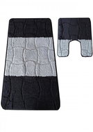 4sleep 2-piece set, MONTANA SARIYER, black - Bath Mat