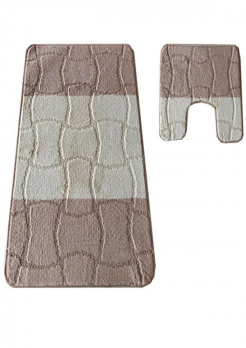 4sleep 2-piece set, MONTANA SARIYER, beige - Bath Mat - Main image
