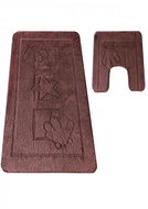 4sleep 2-piece set, MONTANA MARITIME, brown - Bath Mat