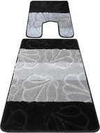 4sleep 2-piece U set, MONTANA 01, black - Bath Mat
