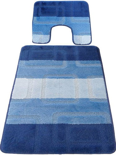 4sleep 2-piece set U, MONTANA 04, blue - Bath Mat - Main image
