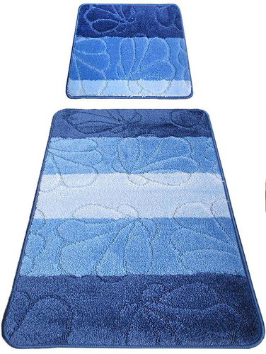 4sleep 2-piece set, MONTANA 01, blue - Bath Mat - Main image