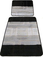 4sleep 2-piece set, MONTANA 04, black - Bath Mat