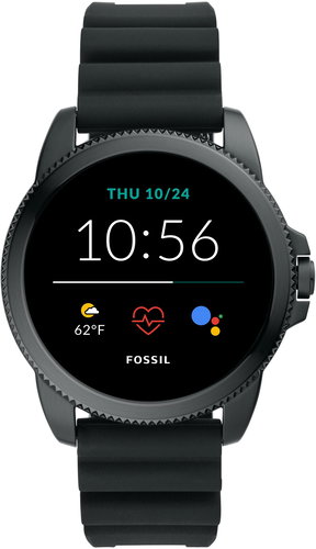 Fossil FTW4047 Gen 5E 44mm Black Silicone - Smart Watch - Main image