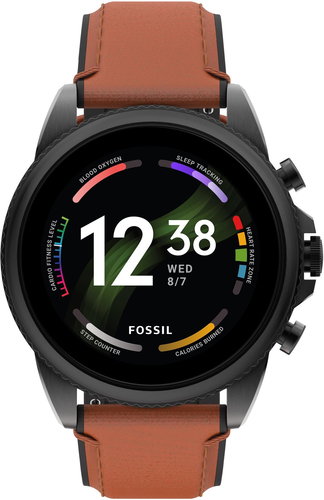 Fossil Gen 6 FTW4062 Braunes Leder - Smartwatch - Hauptbild