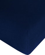 4sleep terry with elastic 180/200 dark blue - Bedsheet