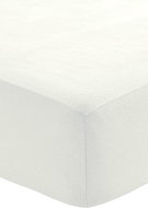 Fleece sheet with elastic band 90 × 200 cm, white - Bedsheet