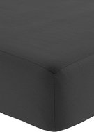 Fleece sheet with elastic band 90 × 200 cm, dark grey - Bedsheet