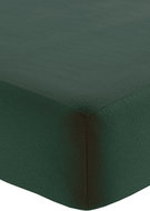 Fleece sheet with elastic band 90 × 200 cm, green - Bedsheet