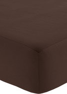Fleece sheet with elastic 180 × 200 cm, brown - Bedsheet