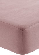 Fleece sheet with elastic 180 × 200 cm, old pink - Bedsheet