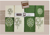 4sleep Dárkové balení ručníků a osušek Artiborda - krém/zelená 64 - Towel Set