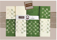 4sleep Dárkové balení ručníků a osušek Artiborda - krém/zelená 67 - Towel Set