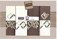 4sleep Dárkové balení ručníků a osušek Artiborda - krém/hnědá 69 - Towel Set