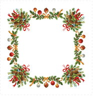 4sleep Christmas tablecloth 75 × 75 cm - pine cones - Tablecloth