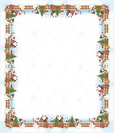 4sleep Christmas tablecloth 120 × 140 cm - snowmen, green - Tablecloth